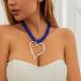 Shop Oralgo's Fashionable Multi-Layered Pearl Chok & Large Metal Heart Necklace - Statement Jewelry in Gold & Alloy - Buy Online on GoSupps.com