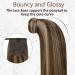 Buy Runature 45cm Real Hair Ponytail Extensions - Brown Highlights 80g #3P12 Braid - Perfect for Long Lasting Style - Buy Online on GoSupps.com