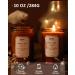 IZIDDO Peony & Leather Scented Candle - 10oz Natural Handmade Gift for Him & Her - Elegant Brown Candle Jar - Buy Online on GoSupps.com
