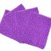 Time to Sparkle 4pcs Crochet Tube Top Crochet Tutu Infant Dress Baby Girls Skirt Pettiskirt 6"x6" Purple 15x15cm Purple