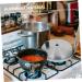 PRETYZOOM 1pc Frying Pan Paella Skillet Pan Pizza Pan Deep Frying Pot Japanese Frying Pot Flat Breakfast Grill Pan Frying Skillet Oven Pans Frying Wok with Cover Wood Small Pan 16c - Buy Online on GoSupps.com