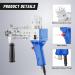 Kacsoo Electric Cut Pile Tufting Gun - Handheld Knitting Rug Gun (Blue Cut Pile) | 5-40 Stitches/Sec | 100V-240V - Buy Online on GoSupps.com