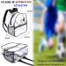 Fomaris Mini Clear Stadium Approved Backpack 12x12x6 (Black) - Small Transparent Plastic Backpack for Sports Events & Concerts - Buy Online on GoSupps.com