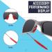 Saucer Replacement Nose Pad & Ear Cushions Set for Oakley X Squared OO6011 Sunglasses - Red One Size | International Shipping Available - Buy Online on GoSupps.com