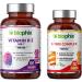 biophix Vitamin K2 MK-7-100 mcg 60 - Free Vitamin C-1000 30 Tablets - Supports Strong Bones Immune Health