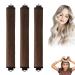 Miioto curlers overnight 3 pieces soft with Heatless Curls Band Hair Curler No Heat overnight curls curls without heat for long short hair smooth or curly hair (brown)