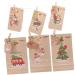 HOLIDYOYO 1 Set Xmas Advent Calendar Bags Xmas Candy Pouch Santa Bags Holiday Party Favor Rope As Shown 18.00X9.00X1.00CM