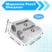 12Pcs Magnesium Pencil Sharpener Survival New Metal Pencil Sharpener with Double Holes Hand Pencil Sharpener for Pencils Schools Offices Art Projects - Buy Online on GoSupps.com