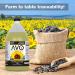 AVO ORGANIC High Oleic Sunflower Oil - 64 Fl-oz - Non-Stick Cooking Oil for Frying, Baking, Saut ing, and Salads - No Preservatives - Naturally Processed - Buy Online on GoSupps.com