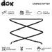 DDOXX Reflective Dog Leash - 2m Adjustable Nylon Leash for Small & Large Dogs Double Leash for Two Dogs Ideal for Running & Training - Black - Buy Online on GoSupps.com