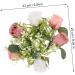 LIFKICH Rose Garland Candle Holder Rings Candlesticks Taper Candle Holders Artificial Floral Candle Wreath Wedding Gift Candle Wreath for Home European Style Decorations Silk Flower Picture 2 23.00X23.00X8.00CM - Buy Online on GoSupps.com