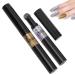 Sonew 2 pieces nail powder pen air cushion pencil dip powder nail art kit chrome nail powder mirror effect glitter nails professional manicure tools