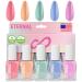 Eternal Pastel Nail Polish Sets for Women (CANDY PASTELS) - Pastel Nail Polish Set for Girls - Long Lasting & Quick Dry Nail Polish Set for Home DIY Manicure Pedicure - Made in USA  13.5mL (Set of 5)