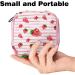 Stylish Pink Storage Bags for Women's Bandages Tampons & Panty Liners - Large Zippered Striped Design - Buy Online on GoSupps.com