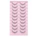 Wiwoseo 3D False Eyelashes - Japanese Spiky & Wispy Lashes, 16MM, 10 Pairs - Buy Online on GoSupps.com