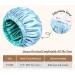 Mikimini Satin Sleep Hood for Long Curly Hair | 2 Pack Green & Light Blue | Double-Layer Silk Hair Caps for Women | Extra Large Stretchy Sleep Caps - Buy Online on GoSupps.com