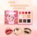 Eyeshadow Palette Eye Shadow Kit | Matte Shimmer Long Lasting Powder Makeup Book With Lip Color Professional Eye Shadow Kit For Women Girls Birthday Valentines Wedding Dating Travel Party Stage - Buy Online on GoSupps.com