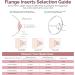 Semai Flange Inserts 21mm Breast Pump Parts - Compatible with Medela, Momcozy, Spectra, Elvie - Set of 4 Reducing Nipple Tunnel Size for Optimal Fit - Buy Online on GoSupps.com