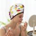 Hair Towel Wrap - Quick Dry Hair Turban with Button | Strawberry & Lemon Design - Buy Online on GoSupps.com