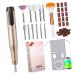 DOITOOL Golden Nail Polisher Electric Nail File Nail Files Nail Art Kit Nail Kits Nail Tools for Manicure Nail Shaper Manicure Kit for Women Miss Nail Set Plastic Automatic