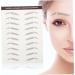 Baluue 42 Pcs Eyebrow Stickers Grooming Shaping Eyebrow Sticker Eyebrow 4d Peel Hair Water Transfer Paper - Buy Online on GoSupps.com