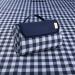 Sandproof Waterproof Picnic Blanket|Beach Mat|Large Outdoor Indoor Mat 80 x 57 for Travel, Camping, Hiking|Machine Washable Foldable|Dark Blue Plaid - Buy Online on GoSupps.com
