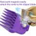 10pcs Professional Clipper Guard Set for Andis Master Clippers - 1/16th to 1-inch Lengths - MBA MC-2 ML PM PM-4 - Purple - Buy Online on GoSupps.com