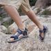 Outpro Men s Flat Trekking Sandals - Non-Slip Durable Sports Sandals for Beach & Outdoor Use - EU Size 43 - Blue - Buy Online on GoSupps.com