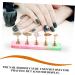 minkissy 3 Sets Artificial Nails Display Holder Fake Nails Display Holder Fake Nail Tips Training Nail Stands Nail Holder for Painting Nails Crystal Stand Acrylic With Base - Buy Online on GoSupps.com