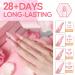 Modelones Poly Nail Gel Kit - 6 Colors Builder Gels Extension Gel Kit with Slip Solution - Professional All-in-One French Pink Set - Buy Online on GoSupps.com