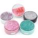 Cute Fashion Contact Lens Case - Portable Glitter Luxury Bling Stars Eye Care Set (Gray) - Travel-Friendly Quicksand Design - Buy Online on GoSupps.com