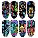 1set(8piece) Starry Sky Nail Stickers Multi Usage Nail Foil Stickers Star Slice Nails Art Chic Nail Stickers Laser