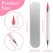 Ouligay Dual Ended Strass Picker Dotting Pen - Interchangeable Wax Heads for Nail Art & DIY Gemstones (Pink) - Buy Online on GoSupps.com