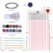 Aruigu Nail Kit - Nail Tool Set with Brushes, Rhinestones, Dust Brush, Butterfly, Glitter, Sequins, Tweezers & Tape Strips in Pink - Buy Online on GoSupps.com