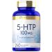 Carlyle 5HTP | 100mg | 240 Capsules | 5 Hydroxtryptophan | Non-GMO & Gluten Free Supplement