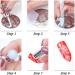 4 Sets Manicure Stamper Kit Double Ended Silicone Colorful Manicure Stamp Pen Nail Art Printing Tool with Stamping Plate for Nail Salon Home - Buy Online on GoSupps.com