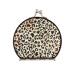 susiyo Vintage Compact & Travel Mirror with Bukle Closure  Leopard Animal Print Makeup Mirror Small Portable Foldable Easy to Carry for Women Girls Purses