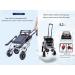 Foldable Portable Wheelchair With Drawbar Self-Propelled Wheelchair Manual Lightweight Transport Wheelchair Scooter Travel Trolley For The Elderly Adults - Buy Online on GoSupps.com