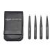 AmazonCommercial Eyebrow Tweezers, Stainless Steel Slant Tweezer Set and Pointed Hair Removal Tweezers, Precision Tweezers for Ingrown Hair, Eyebrows Plucking, 4-Pack