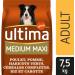 Ultima Medium-Maxi Adult Chicken Rice Croquettes for Dogs 7.5kg - Buy Online on GoSupps.com