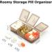 7-Day Pill Organizer - 3 Times a Day | Travel-Friendly Double-Sided Pill Case with 8 Compartments for Vitamins & Medications - Blue - Buy Online on GoSupps.com