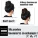 Messy Hair Bun Scrunchie Extension - Curly Wavy Updo for Women (Natural Black) - Buy Online on GoSupps.com