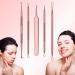 MelodySusie Blackhead Remover Kit - Professional Stainless Pimple Popper Tool for Nose & Face - Comedone Extractor & Blemish Whitehead Tool with Metal Case - Pink - Buy Online on GoSupps.com
