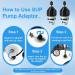 Inflatable Boat SUP Pump Adapter Set - Premium Conventional Air Adapter for Quick Inflation - Ideal for Paddleboard, Kayak & More - Buy Online on GoSupps.com