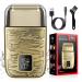 Electric Shavers for Men 3-Speeds Electric Razor Head Shavers for Bald Men Double Foil Beard Trimmer Barber Supplies Waterproof Shaver Gifts for Men (Bronze-1)