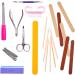 KISS 20-Piece Professional On-The-Go Manicure Kit Nail Clipper Cuticle Nipper Brush Cuticle Pusher Emery Boards Metal File Large File Buffing Block Manicure Sticks Scissors Travel Pouch - Buy Online on GoSupps.com