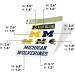 University of Michigan Wolverines Vinyl Sticker | UM U of M Decal for Laptop, Water Bottle, Car | Scrapbook Decoration - Type 2 - Buy Online on GoSupps.com