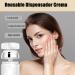 50ML Round Airless Cream Pump Containers Refillable Empty Cream Dispenser Jars Plastic Cream for Lip Balm Sample - Buy Online on GoSupps.com