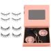 Magnetic False Eyelash Eyelashes Short Set with 2 Pairs Magnetic False Eyelashes for Parties Natural Lashes for Weddings Birthday Gifts(size:A) - Buy Online on GoSupps.com