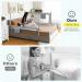 Baby Joy 57-Inch Extra Long Bed Rail for Toddlers | Height Adjustable & Foldable Guard with Safety Lock | Storage Pocket | Gray - Buy Online on GoSupps.com